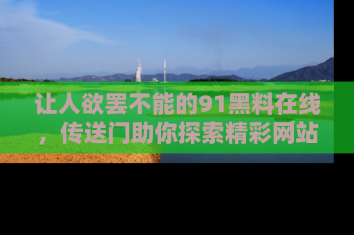 让人欲罢不能的91黑料在线，传送门助你探索精彩网站内幕！