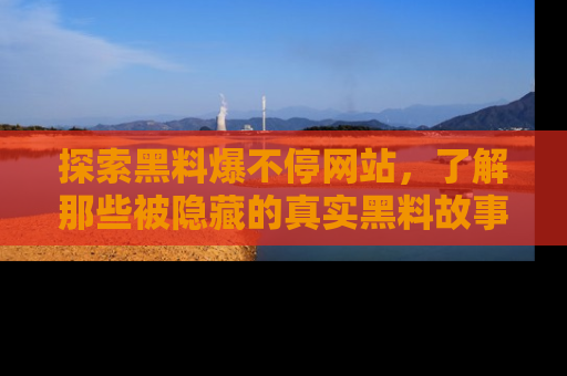 探索黑料爆不停网站,了解那些被隐藏的真实黑料故事