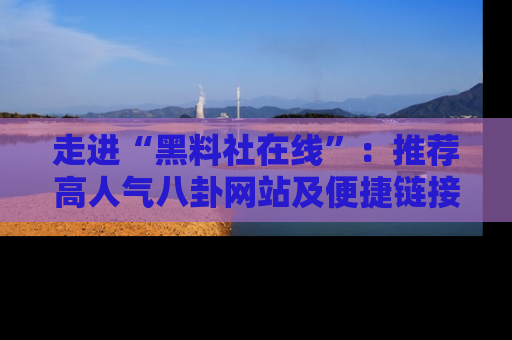 走进“黑料社在线”:推荐高人气八卦网站及便捷链接的全面指南